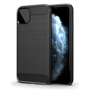 POWERTECH Θήκη Carbon Flex MOB-1547 για iPhone 12 mini, μαύρη MOB-1547