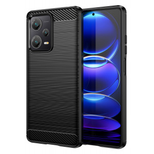 POWERTECH θήκη Carbon MOB-1854 για Xiaomi Redmi Note 12 Pro+, μαύρη MOB-1854