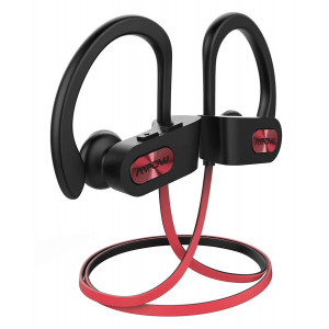 MPOW bluetooth earphones Flame 088A, IPX7, μικρόφωνο, μαύρο-κόκκινο MPBH088AR