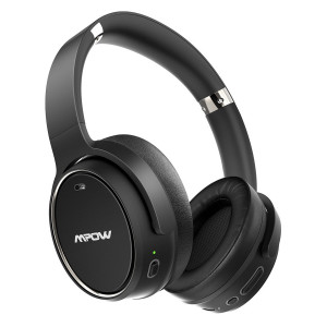 MPOW headphones H19 BH329B, wireless & wired, ANC, BT 5.0, μαύρα MPBH329BB