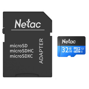 NETAC κάρτα μνήμης MicroSDHC P500 Standard, 32GB, 90MB/s, Class 10 NT02P500STN-032G-R