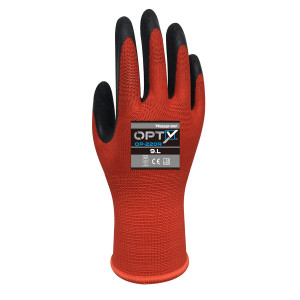 WONDER GRIP αντιολισθητικά γάντια εργασίας Opty 280RR, 10/XL, κόκκινο OP-280RR-10XL