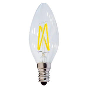 OPTONICA LED Λάμπα Candle C35 Filament 1471, 4W, 4500K, E14, 400LM OPT-1471