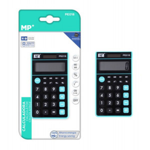 MP αριθμομηχανή τσέπης PE018, ηλιακό & μπαταρίες, 8 ψηφία, πράσινη PE018-GN