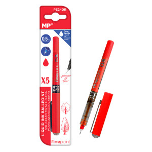 MP στυλό διαρκείας, καλλιγραφίας PE240R, 0.5mm κόκκινο PE240R