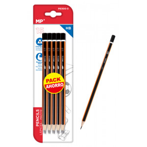 MP ξύλινο μολύβι PE300-3, τρίγωνο, HB, 15τμχ PE300-3