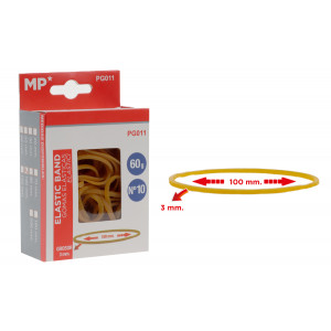 MP λαστιχάκια συσκευασίας PG011 σε κουτί, No10, 3x100mm, 60g PG011