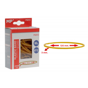 MP λαστιχάκια συσκευασίας PG012 σε κουτί, No12, 3x120mm, 60g PG012