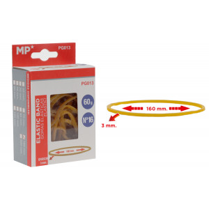 MP λαστιχάκια συσκευασίας PG013 σε κουτί, No16, 3x160mm, 60g PG013