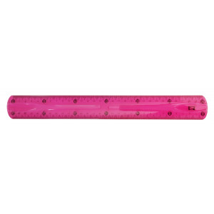 MP εύκαμπτος χάρακας PL003, 30cm, ροζ PL003-PK