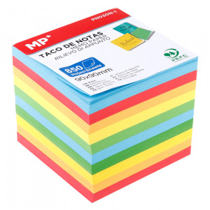 MP αυτοκόλλητα χαρτάκια σημειώσεων PN030N-1, 90x90mm, 850τμχ, χρωματιστά PN030N-1