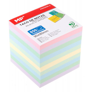 MP αυτοκόλλητα χαρτάκια σημειώσεων PN030N-2, 90x90mm, 850τμχ, χρωματιστά PN030N-2