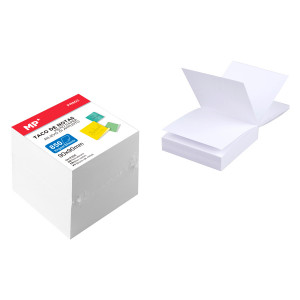 MP Αυτόλλητα χαρτάκια σημειώσεων PN802, 90 x 90mm, 850τμχ, λευκά PN802