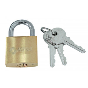 MEGA λουκέτο ασφαλείας 24263, 3x κλειδιά, μεταλλικό, 63mm PR-24263