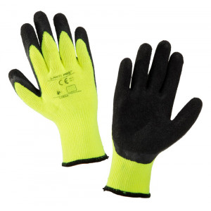 LAHTI PRO αντιολισθητικά γάντια εργασίας L2504, 8/M, κίτρινο-μαύρο PR-L250408K