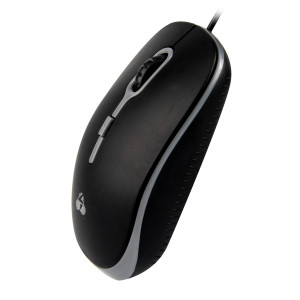 POWERTECH Ενσύρματο ποντίκι, Οπτικό, 1600DPI, USB, 1.35m, Μαύρο-Γκρι PT-604