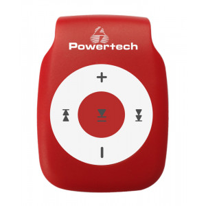 POWERTECH MP3 Player με clip, Ακουστικα, Κοκκινο PT-659