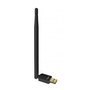 POWERTECH Wireless USB adapter, 150Mbps, 2.4GHz, 5dBi, MT7601 PT-695