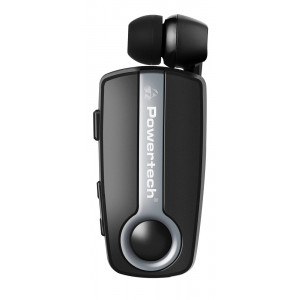 POWERTECH Bluetooth headset Klipp PT-733, multipoint, BT V4.1, ασημί PT-733