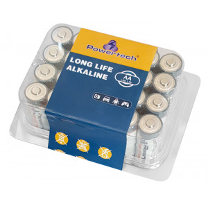 POWERTECH Long Life Αλκαλικές μπαταρίες PT-947, AA LR6 1.5V, 24τμχ PT-947