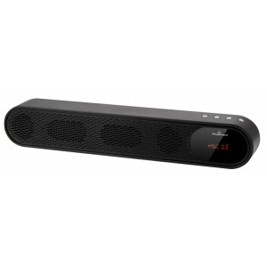 POWERTECH soundbar PT-986, 2x 5W RMS, TWS, FM, 1200mAh, μαύρο PT-986