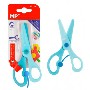 MP παιδικό ψαλίδι χαρτιού PT119, πλαστικό, 13.5cm, μπλε PT119-BL
