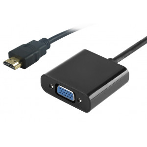 POWERTECH converter HDMI σε VGA (F) PTH-023, 1920x1200p, μαύρο PTH-023