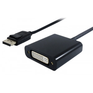 POWERTECH converter DisplayPort σε DVI (F) PTH-030, active, 4K2K, μαύρο PTH-030