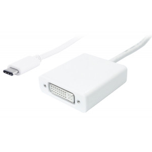 POWERTECH converter USB Type-C σε DVI PTH-036, 4K, λευκό PTH-036