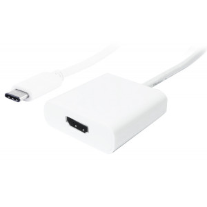 POWERTECH converter USB Type-C σε HDMI PTH-037, 4K, λευκό PTH-037