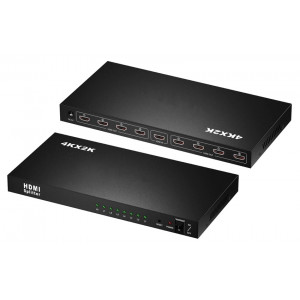 POWERTECH splitter HDMI σε 8x HDMI PTH-049, 4K, μαύρο PTH-049