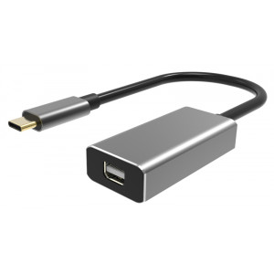 POWERTECH αντάπτορας USB Type-C σε Mini DisplayPort PTH-058, 4K, γκρι PTH-058