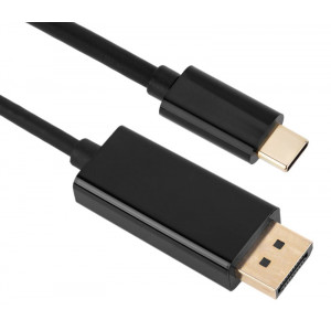 POWERTECH καλώδιο USB-C σε DisplayPort PTH-071, 4K/60Hz, 2m, μαύρο PTH-071