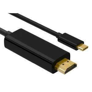 POWERTECH καλώδιο USB-C σε HDMI PTH-072, 4K/60Hz, 1m, μαύρο PTH-072