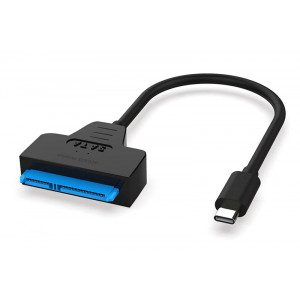 POWERTECH καλώδιο USB-C σε SATA PTH-083, 6Gbps, 2.5 & 3.5 HDD, μαύρο PTH-083