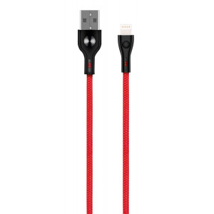 POWERTECH Καλώδιο USB σε Lightning PTR-0007 eco pvc, copper, 1m, κόκκινο PTR-0007