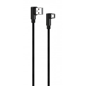POWERTECH Καλώδιο USB σε Micro USB game 90 PTR-0042 copper, 1m, μαύρο PTR-0042