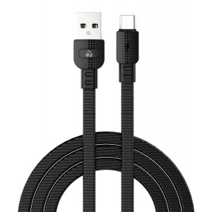 POWERTECH καλώδιο USB σε Micro USB armor PTR-0097, 15W 3A, 1m, μαύρο PTR-0097