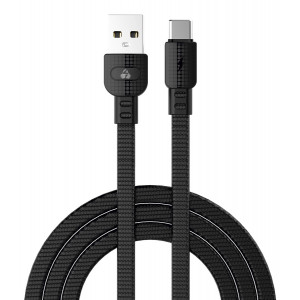 POWERTECH καλώδιο USB σε USB-C armor PTR-0101, 15W 3A, 1m, μαύρο PTR-0101
