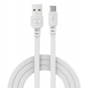 POWERTECH καλώδιο USB σε USB-C armor PTR-0102, 15W 3A, 1m, λευκό PTR-0102