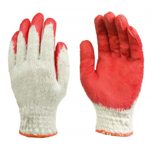 Αντιολισθητικά γάντια εργασίας REK11, γκρι-κόκκινο REK11