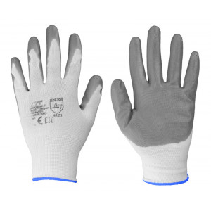 Αντιολισθητικά γάντια εργασίας REK5, γκρι-λευκό REK5