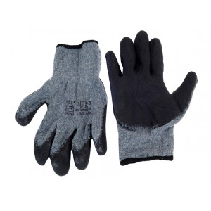 AMIO Αντιολισθητικά γάντια εργασίας DRAGON REK8, γκρι-μαύρο REK8