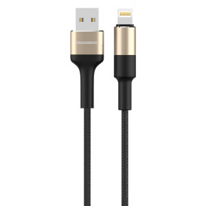 ROCKROSE καλώδιο USB σε Lightning Acacia AL, 2.4A 12W, 1m, χρυσό-μαύρο RRCS05L