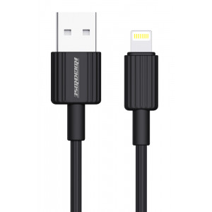 ROCKROSE καλώδιο Lightning σε USB Arrow AL, 2.4A, 1m, μαύρο RRCS15L