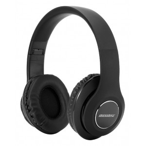 ROCKROSE headphones RRWE06, wireless & wired, BT 5.0, μαύρα RRWE06