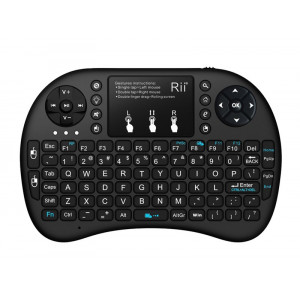 RIITEK Ασύρματο πληκτρολόγιο mini i8+ με touchpad, 2.4GHz, μαύρο RT-MWK08P-BK