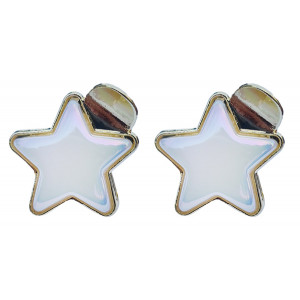 ROXXANI κλιπ μαλλιών RXN-0008 με οπάλ πέτρα σε σχήμα αστέρι, χρυσό, 2τμχ RXN-0008