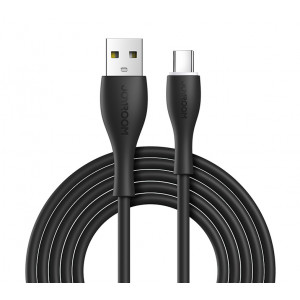 JOYROOM καλώδιο USB σε USB-C S-1030M8C με LED, 3A, 1m, μαύρο S-1030M8C-BK