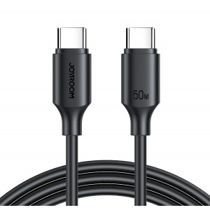 JOYROOM καλώδιο USB-C S-CC060A9, 60W, 1m, μαύρο S-CC060A9-BK